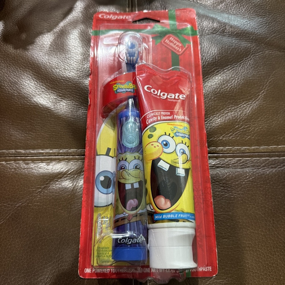 Colgate SpongeBob SquarePants Electric Toothbrush Kids OS Multicolor 2012 New